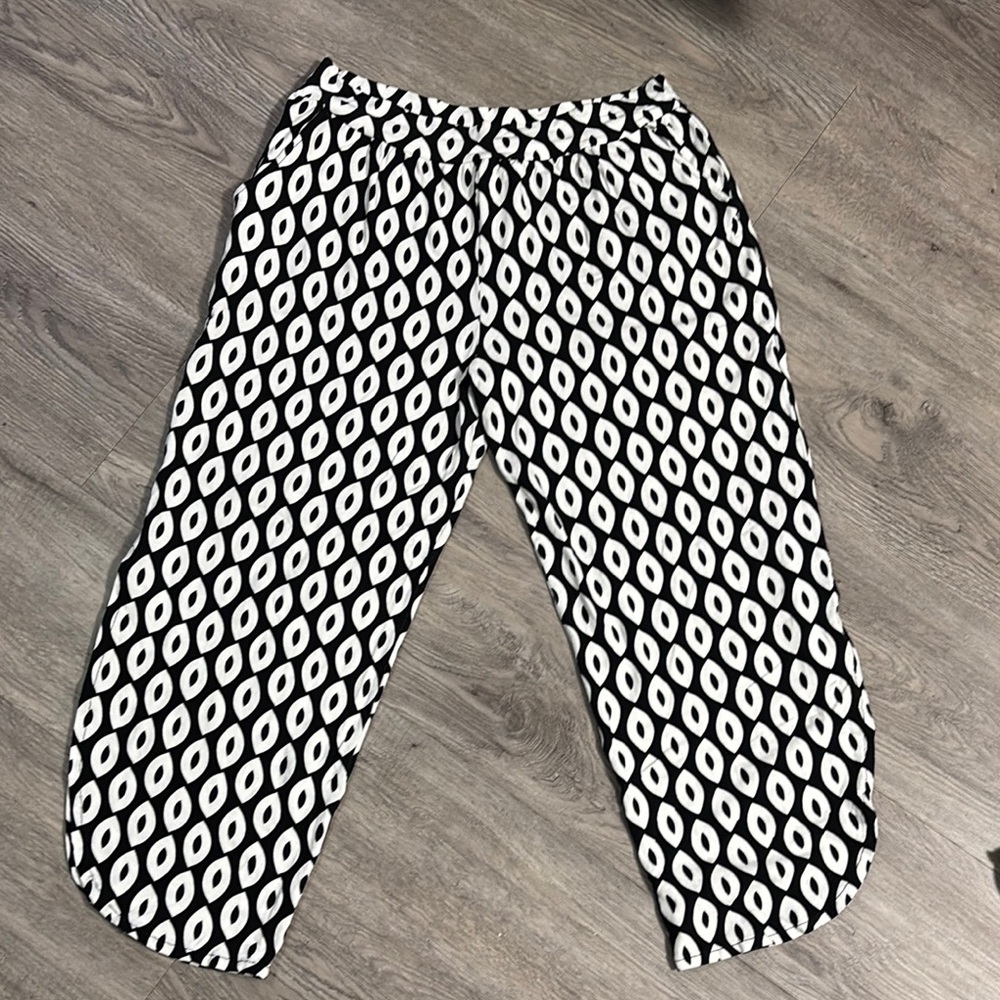 Stylish Black and White Pants